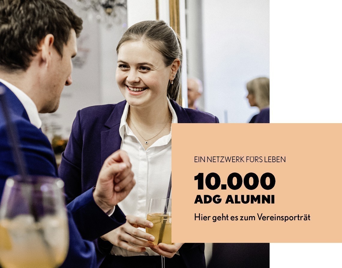 Ein Netzwerk fürs Leben - 10.000 ADG Alumni - Hier geht es zum Vereinsporträt